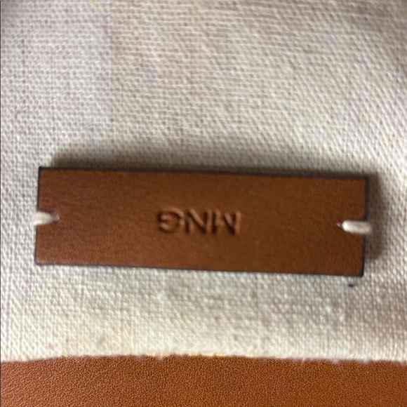 Mango Tan and Cream Woven Satchel - Picture 2 of 6